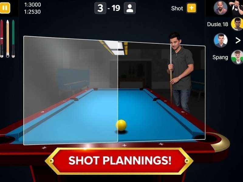 8 Ball Champ Ind strategy guide showing shot planning